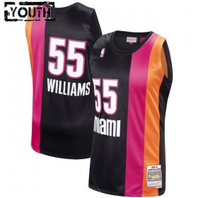 Maillot Basket Enfant Miami Heat Jason Williams 55 Mitchell Ness 2005-2006 Hardwood Classics Swingman